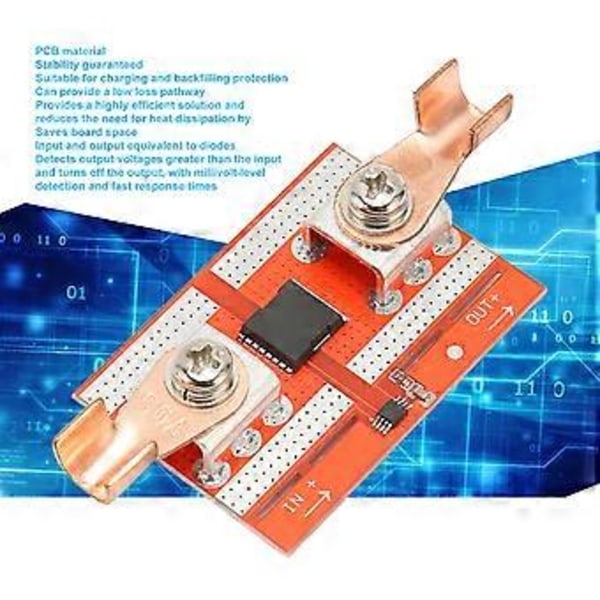 50A Ideel Diode Solpanel Batteriopladning Anti-revers Irrigations Tilbagestrømningsbeskyttelse Solardiode til Parallelle Solpaneler