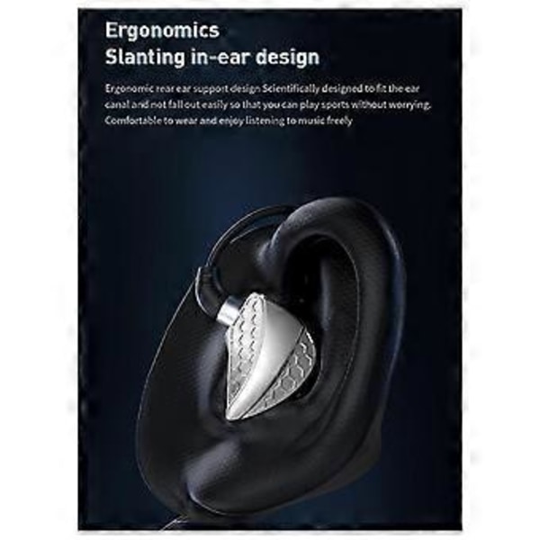 QKZ Hi6T -kuulokkeet HiFi -kuulokkeet Dynaaminen elementti IEM Stereo Surround -musiikkikuulokkeet Hi-Res mikrofonilla In-Ear Urheilu Pelikuulokkeet-A