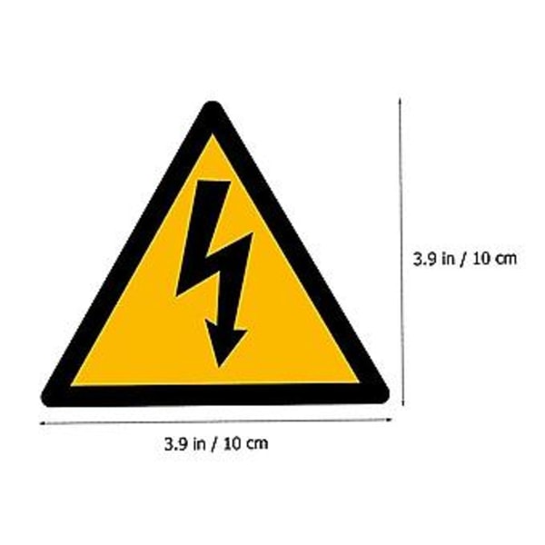 80 Ark Etiketter Elektrisk Gjerde Skilt Etikett Klistremerker Advarselsetikett For Sikkerhet Elektrisk S Sikkerhet