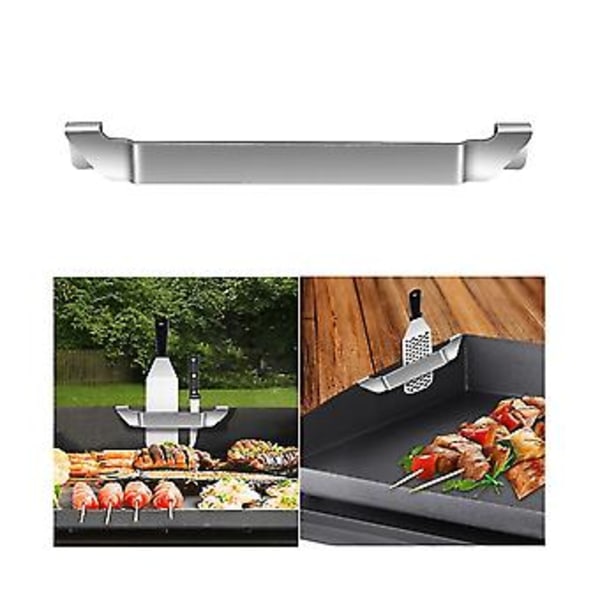 2 stk. Mindre Stål Ba Pan Spatel Hs Spatel H Grill Grillverktøy Stativ Holder Stativ G