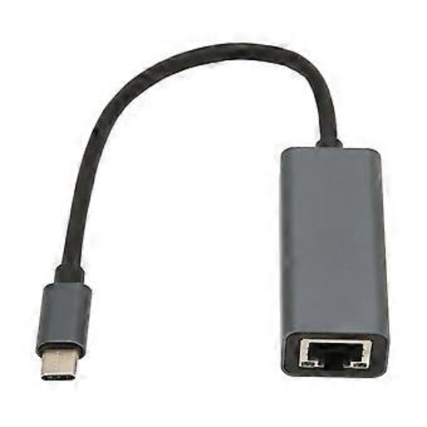 USB C - RJ45 Ethernet -sovitin 1 Gbps vakaa yhteys, ei vaadi ohjainta, kompakti ja kannettava Ethernet-sovitin kotitoimistoon