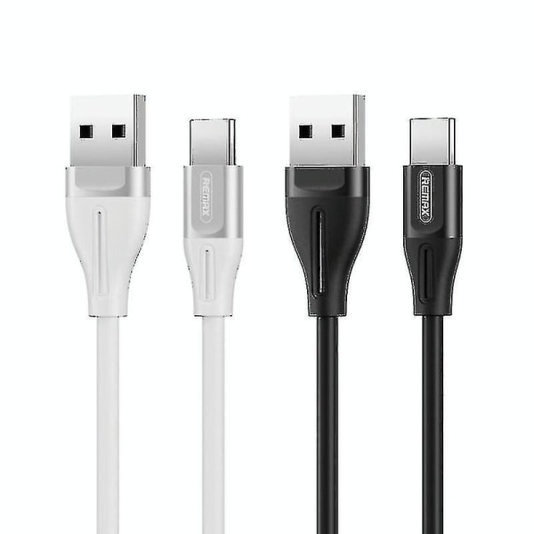 Remax Rc-075a 1m 2.1a USB -USB-c / Type-c Jell Datakaapeli (valkoinen)