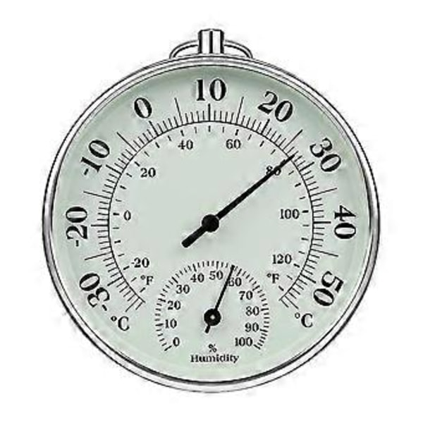 10 cm Inomhus Utomhus Termometer Med Luftfuktighetstermometer Inomhus Och Utomhus Lufttemperaturmätare Luftkonditionering Luftfuktighetstermometer Mätare Indikator