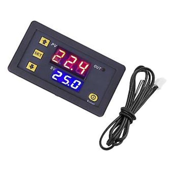Temperaturkontrollmodul med vattentät sond Hög noggrannhet Digital display Termostatbrytare ‑50‑110℃ 12V