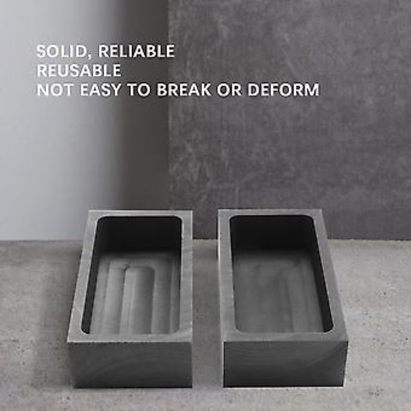 4 Stycken 1 Kg Grafitform Degelform Silverform Smältdegel