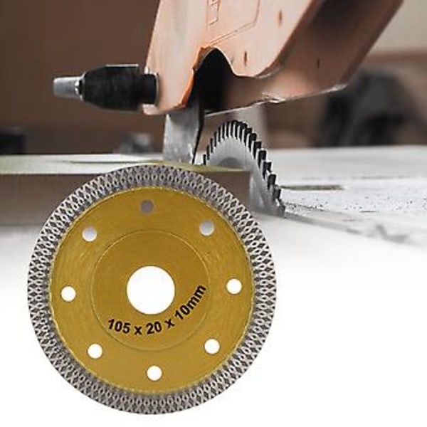 Timanttinen pyörösahanterä, kuumapuristettu leikkuulaikka keraamisille laatoille (105 mm)