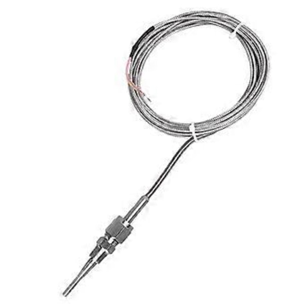 K Type Termoelement Probe 1/8in NPT Justerbar Temperaturføler i Rustfritt Stål med 3 Meter Kabel