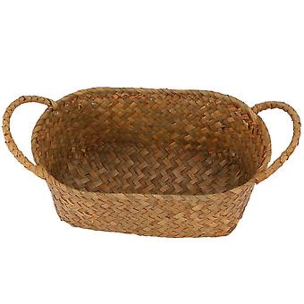 Stor Korg i Flätad Korg för Kit Fruktskål Picknickmat Brödlimpa Diverse
