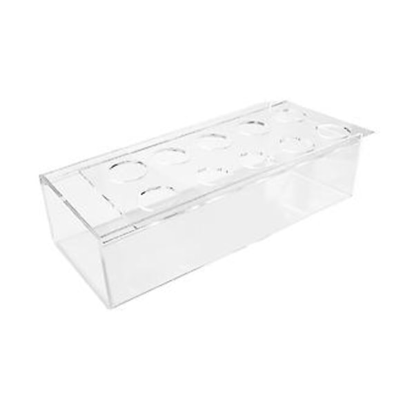 Klar Akryl Vas Rektangulär Blomma Mittpunkt För Matbord 25 cm Rekt D