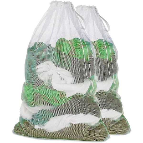 Vasketøjsnet til vaskemaskine (pakke med 2) - lingeri, sokker, strømpebukser, strømper, babytøj