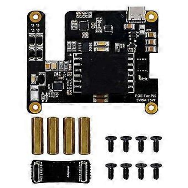 5 POE:lle PD-liipaisinaktivoinnilla, Type C Power over Ethernet -tuki, IEEE 802.3af/at -verkkostandardi