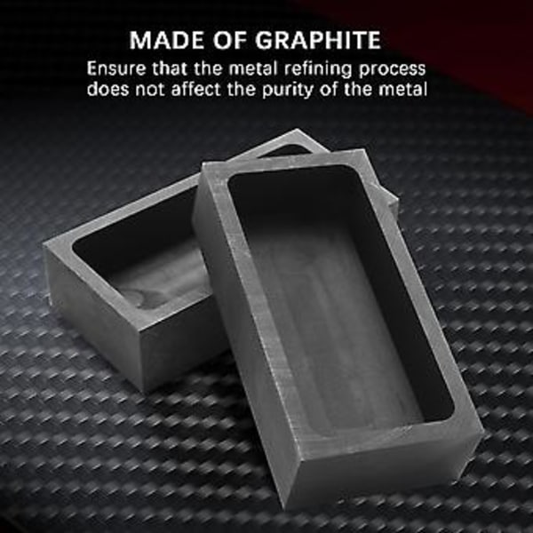 4 Stycken 1 Kg Grafitform Degelform Silverform Smältdegel