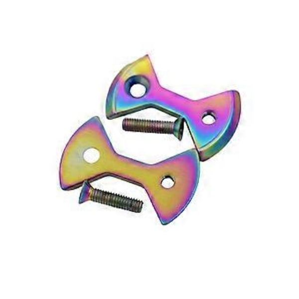 1 Sæt Titanium Cykel Låsepedal Cykel Pedalplade Butterfly Form Til Zero Light Action Skruer Bo