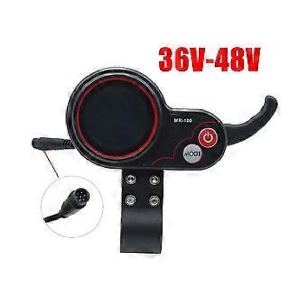 Mr-100 LCD Display Mätare Instrumentpanel 6pin För Elektrisk Scooter Tillbehör
