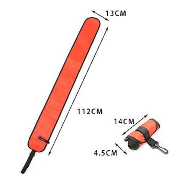 110cm Dykning Ytmarkeringsboj Smb Signal Tub Säkerhet För Undervattensfiske Snorkling