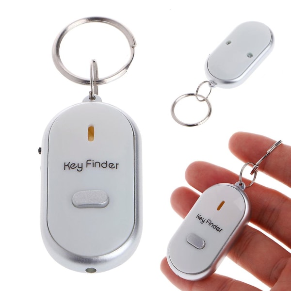 Bærbar lydkontroll Lost Key Finder med nøkkelringer Enhetstelefon nøkkelring