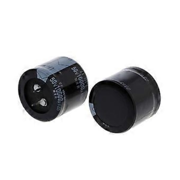 2 stk. 10000uF 50V Kapacitans Snap-in Aluminium Elektrolytisk Radial Kondensator