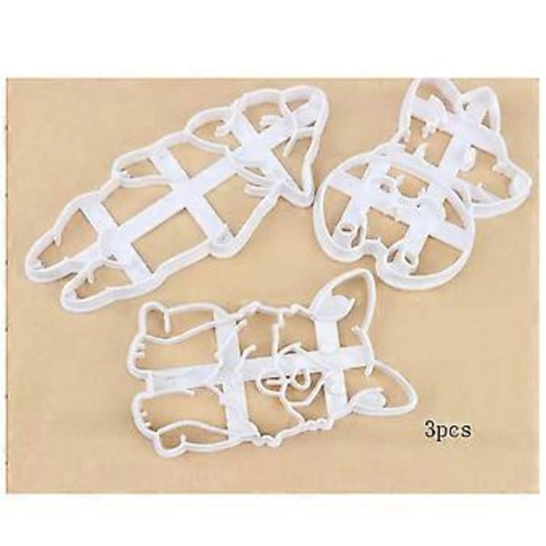 1 Set Kakformar Corgi Hundformad DIY Kex Bakverktyg Sovande Corgi