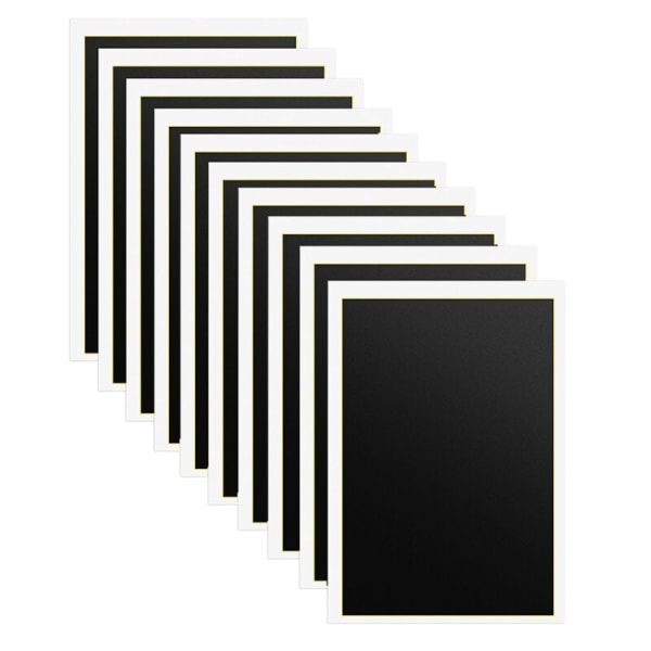 Laserkaiverrusmerkintäpaperi, 10 kpl laserväripaperi laserkaivertajalle, 15,4 x 10,6 tuumaa musta metallilasikeraamille