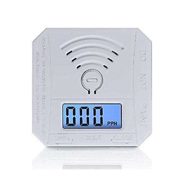 Mini Kolmonoxid Detektor, CO Kolmonoxidlarm Detektor Med Digital Display Och Ljudlarm, Offi