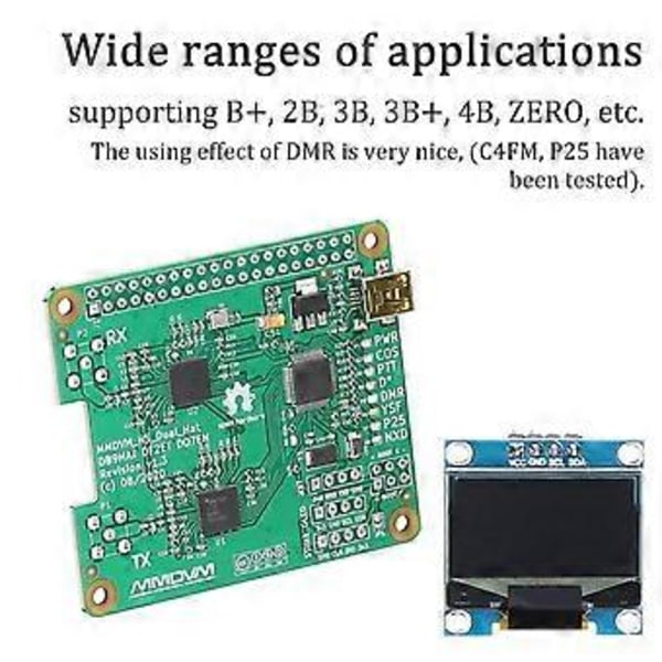 Duplex Hotspot-kort med OLED-skärmstöd DMR P25 D Star Mini Relämodul Stöd UHF VHF för