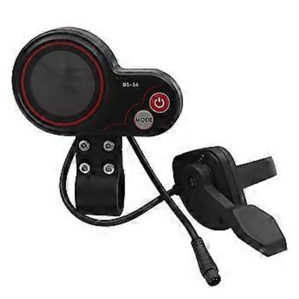 Qs-s4 36v-60v Tumgasreglage LCD Display Mätarsats För Zero 8 9 10 8x 10x Elscooter 6pin Dis