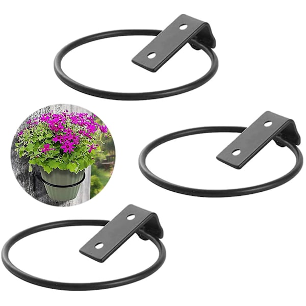 Plantekasseholder Beslag, 3 stk. Væghængt Blomsterpottering Vægmontering Vægmontering Blomsterpotteholder