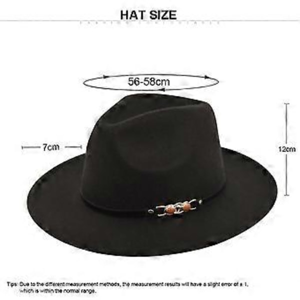 Europeisk och amerikansk retro jazzhatt ullhatt cowboyhatt retro imitation ullhatt platt brätte hatt BF153