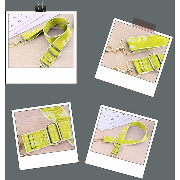 DENUOTOP Universell breda remmar för crossbody-väska DIY-handväskor Crossbody-väska Crossbody-väska för axelväskor Handväskor 75-135 cm Fruktgrön-DE