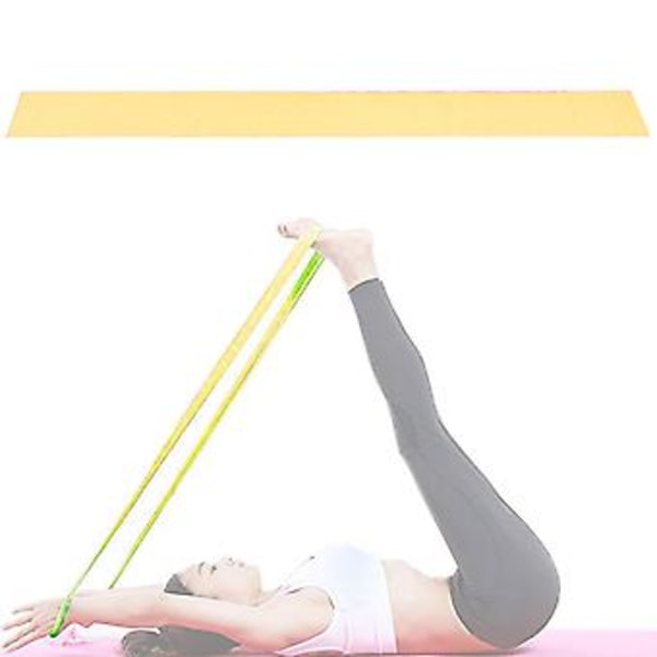 Elastiskt träningsband, TPE Elastiska träningsband Yoga Stretch Band Yoga Träningsbälte Upphöjd Design