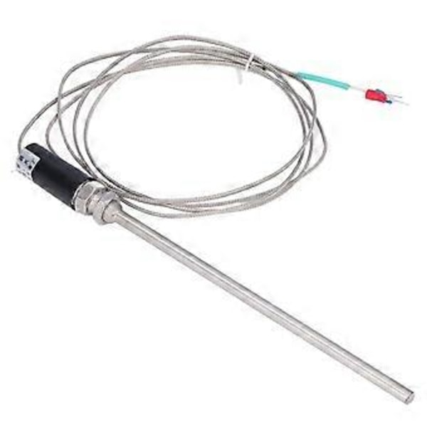 K Type Termoelement Jordet Skjermet Ledning Temperaturføler Probe 0800 200mm WRNT01