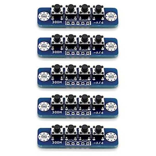 5st 4-bitars Nyckelmodul Mcu Extern Nyckelmodul S Kort Tandförstärkare Nyckelkort