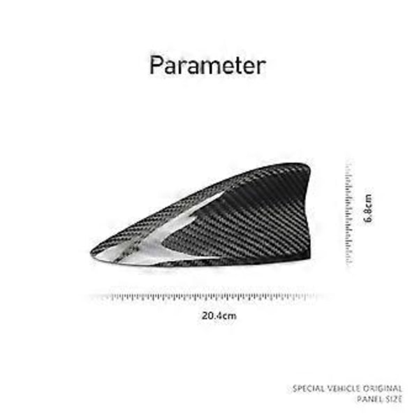 Karbonfiber Bilfinne Antenne Deksel Klistremerke Trim for 3 Axela -3 -4 -5 -8