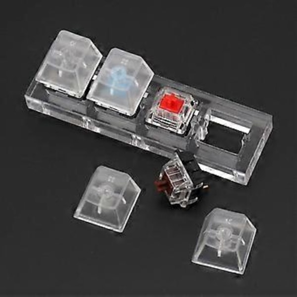 4 Gateron MX Switches Sæt Akryl Mekaniske Tastaturer Gennemsigtig Klar Sampler Tester Mekanisk til Tast Switch Sæt