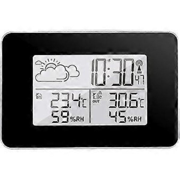 Trådlös Väderstation Digital Väderstation Inomhus Och Utomhus Väderstation Prognos Termometer Sensor Klocka Hem Hygrometer