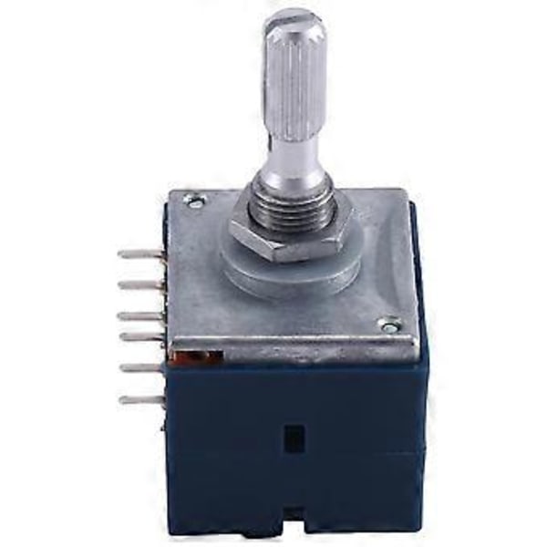 1kpl Rh2702 Ance Step Dual- Potentiometri 6 nastaa Alps Rk27 Fl Axis 25mm (a50kx2)
