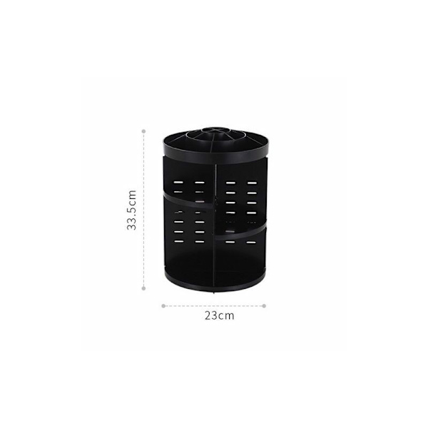 Makeup Organizer, 360° roterende kosmetikdisplaystand, stor kapacitet justerbar makeup opbevaring badeværelseshylder, bordplade opbevaring kosmetik
