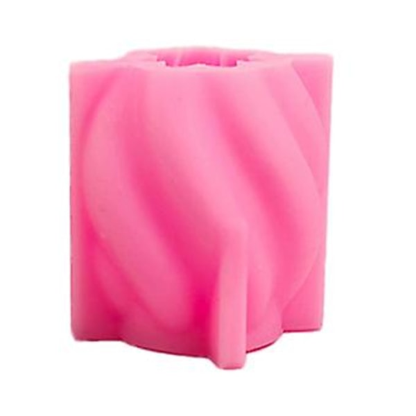 DIY Bølge Søjleforme Twirl Twist Kolonne Duftende Silikoneform Harpiksform