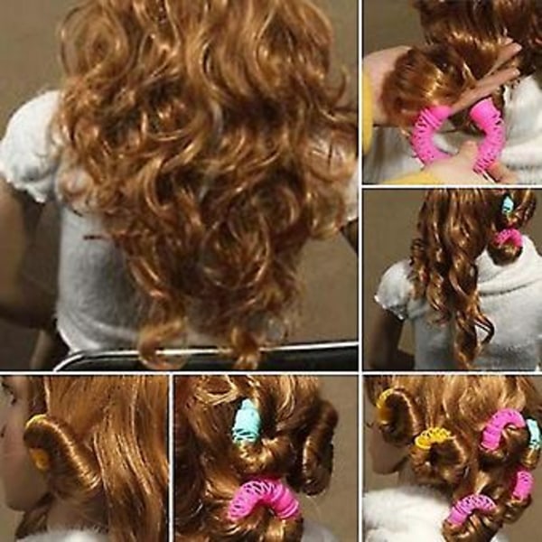 Fash 8 st H Er Spiral S R Donuts H Stylingverktyg H Tillbehör