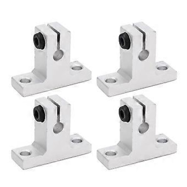 4 stk. Lineær skinneklemmestøtte Aluminiumlegering Lineær bevægelses skinneklemmestang Guidestøtte