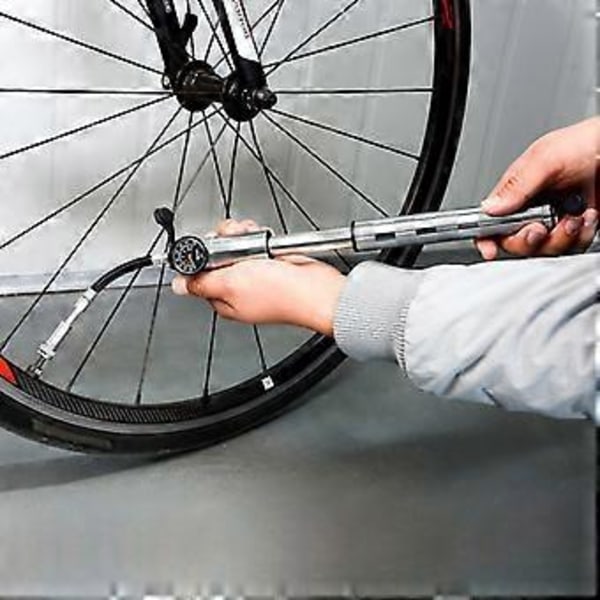 Lett Universal Sykkelpumpe med Barometer Sykkeldel