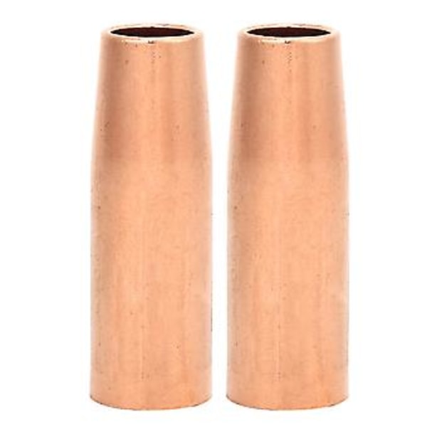 2 stk. MIG svejsepistol dyse 21-37 3/8 tommer til Tweco Mini/#1, 100L, holdbart kobber, nem installation, høj kvalitet, anti-sprøjt, reservedele,