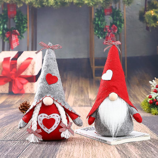 Gnome Huspynt Ansigtsløs Gnome Doll Kreativ juledekoration Juledukkepynt Julegave