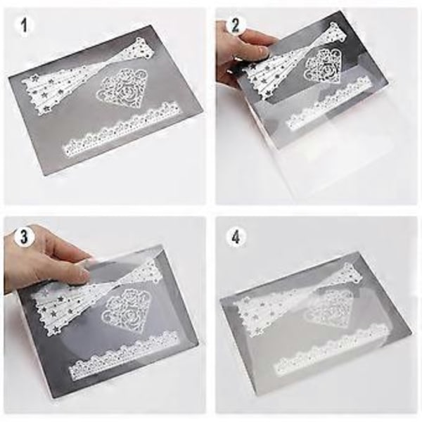 8 stk. Oppbevaringspose og magnetisk ark for stempler og dies - Dies oppbevaringssett for kutting, scrapbooking, oppbevaring av hobbydies, oransje