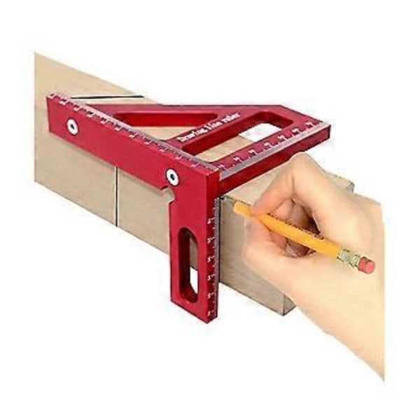Träbearbetningsvinkel Protractor Gerings Triangel Linjal Hög Precision Layout Mätverktyg För Ingenjörer