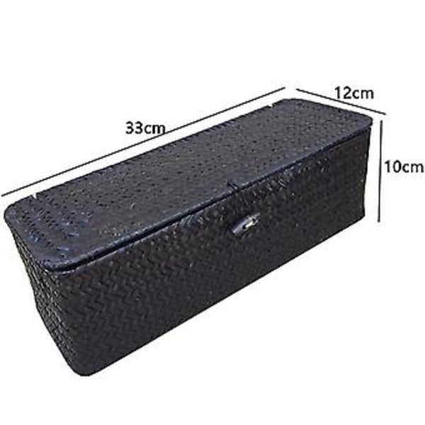 3 Comment Stor Kasse Fletkurv Med Låg Diverse H Etui Beholder Skrivebord Eller