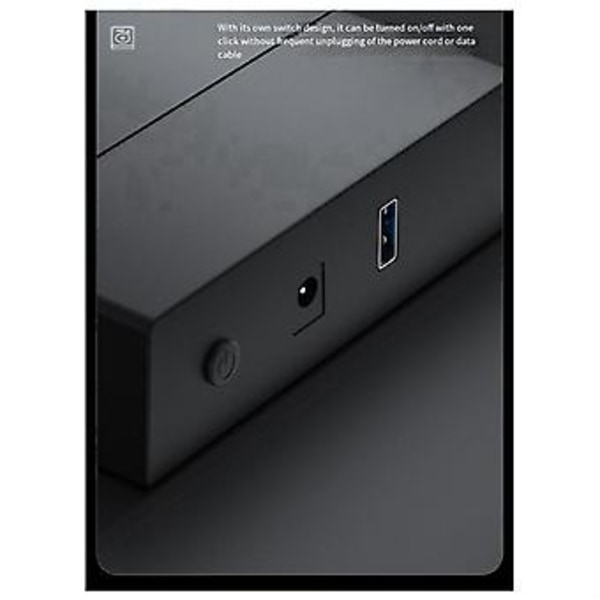 USB 3.0 Mobil Hårddiskbox 3.5 Tum SATA Seriell Port USB3.0 Hårddiskbox Dator Notebook Portabel Hårddisk EU-kontakt