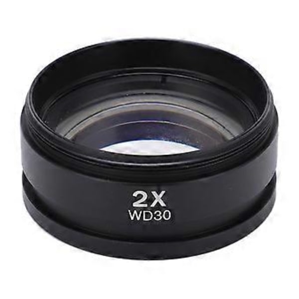 WD30 2X Vidvinkel Förstorande Objektivlins Mikroskop Extra Lins för M48 Gränssnitt