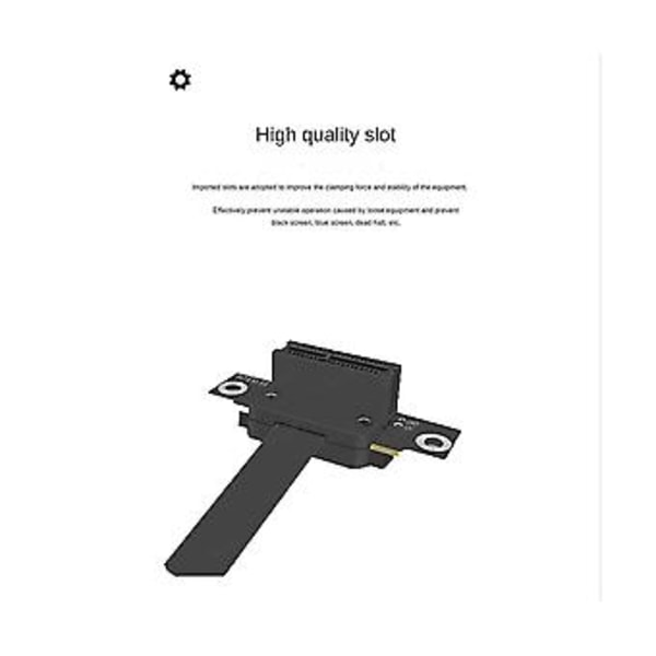 Pcie 1x jatkokaapeli, Pci- 3.0 1x - Fe-nousukaapeli Pci-e 1x -jatkoadapteri 10cm