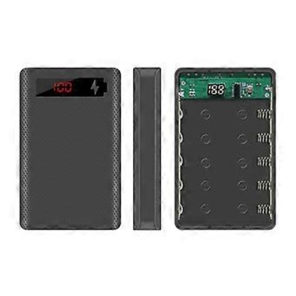 L5 LCD Display 5x18650 Batteri til Kabinet Powerbank til Skal Opladerboks Uden